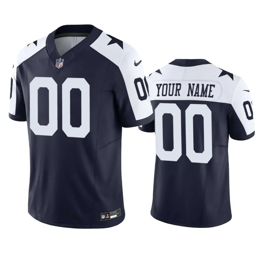 custom cowboys vapor f.u.s.e. limited navy jersey