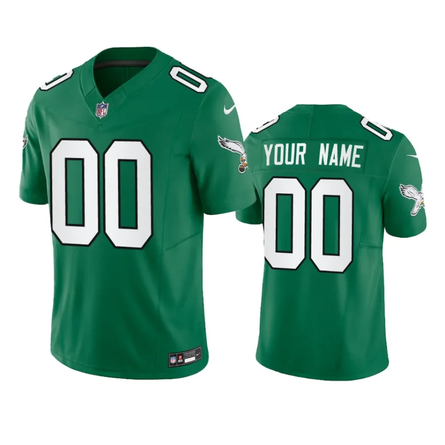 custom eagles kelly green alternate limited jersey