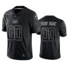 custom jets black reflective limited jersey