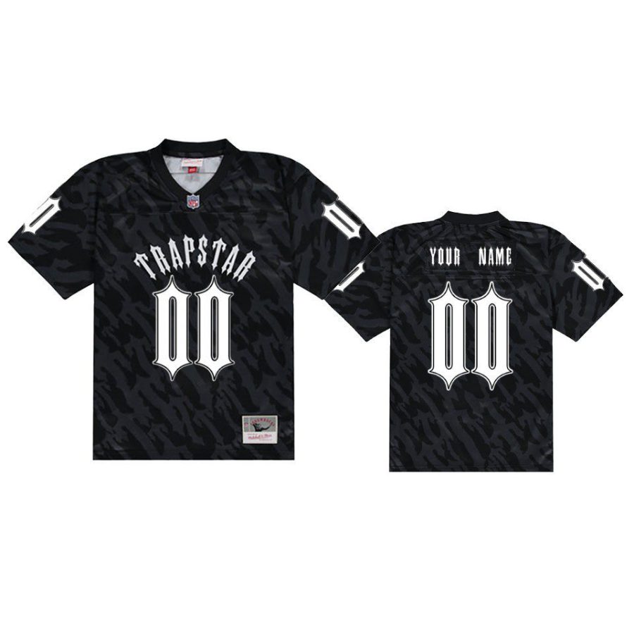 custom nfl black trapstar football jersey