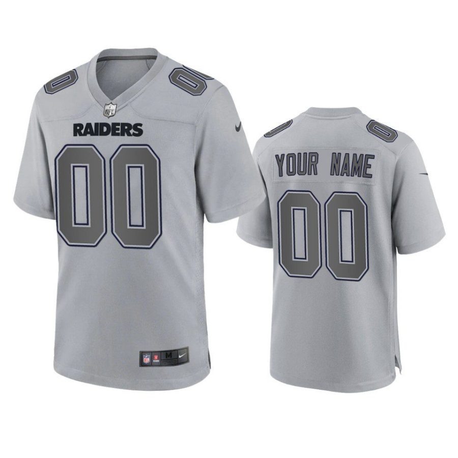 custom raiders gray atmosphere fashion game jersey