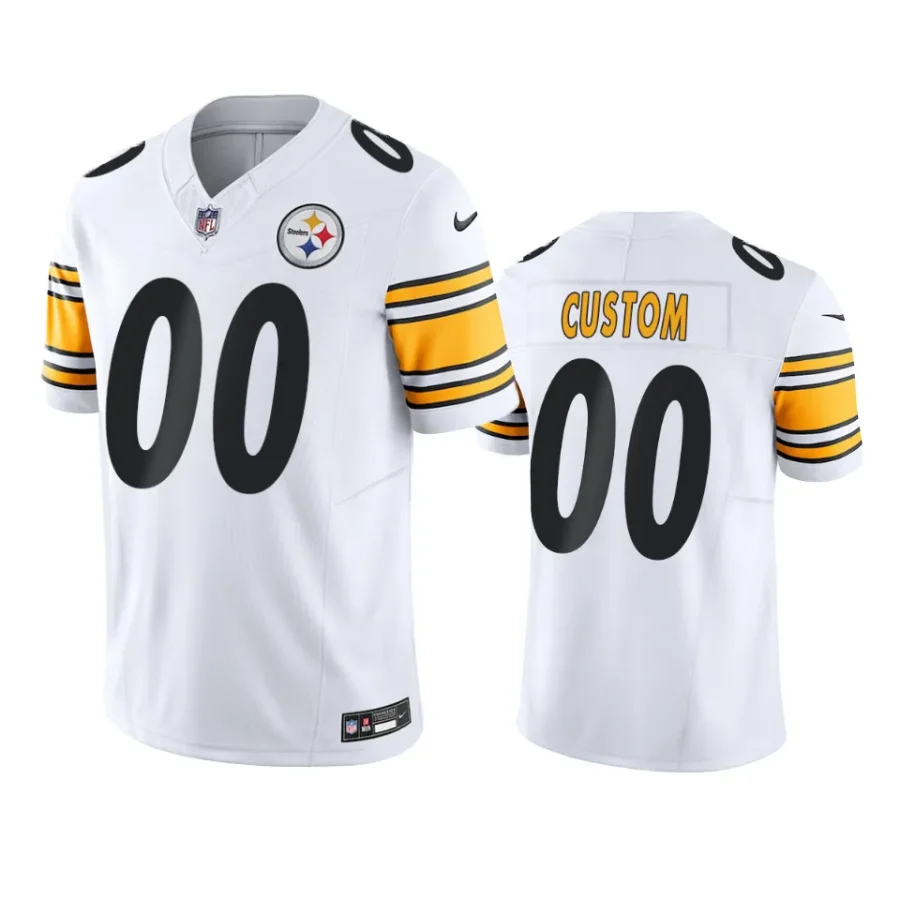 custom steelers jersey white limited vapor f.u.s.e