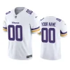 custom vikings white vapor f.u.s.e. limited jersey