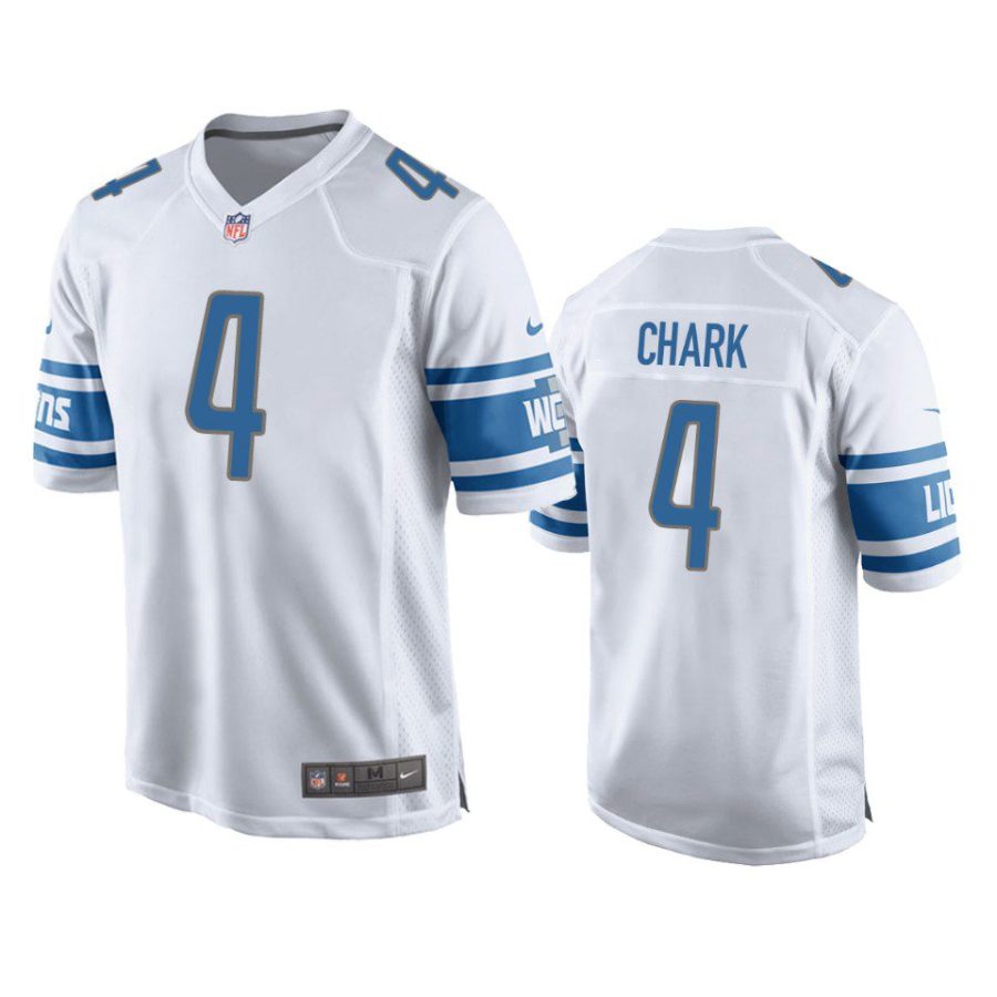 d.j. chark lions game white jersey