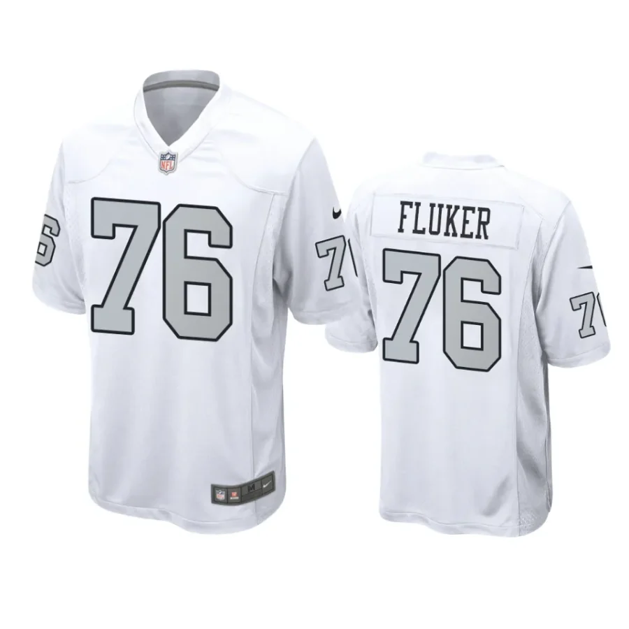 d.j. fluker raiders white alternate jersey