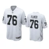 d.j. fluker raiders white game jersey