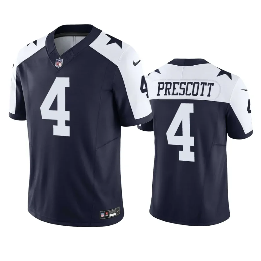 dak prescott cowboys vapor f.u.s.e. limited navy jersey