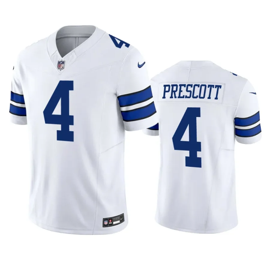 dak prescott cowboys white vapor f.u.s.e. limited jersey