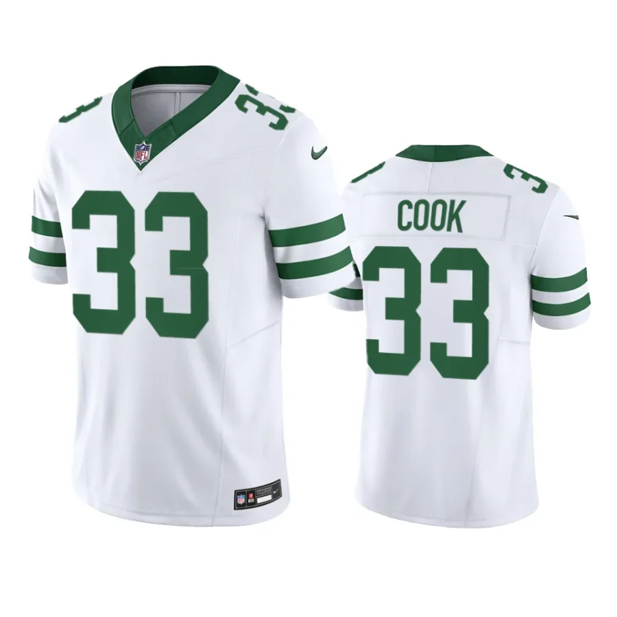 dalvin cook jets legacy limited white jersey