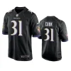 dalvin cook ravens black game jersey