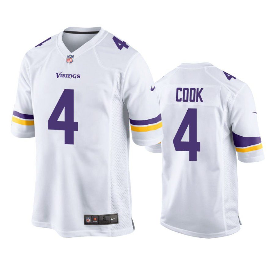 dalvin cook vikings white game jersey