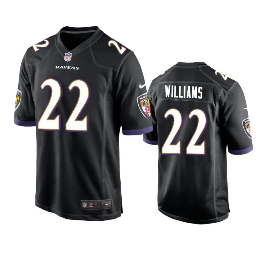 damarion williams ravens black game jersey