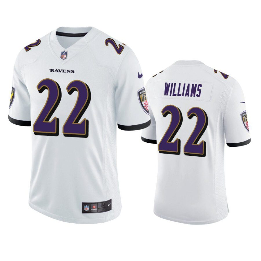 damarion williams ravens vapor limited white jersey