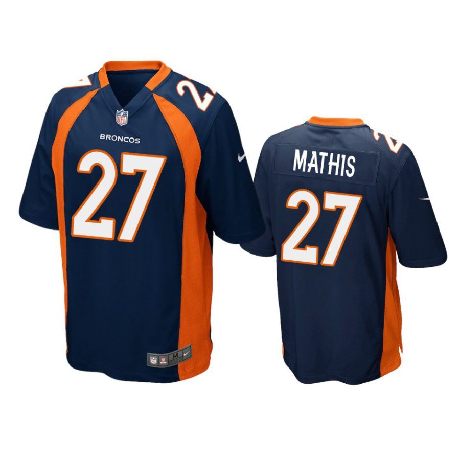 damarri mathis broncos navy game jersey