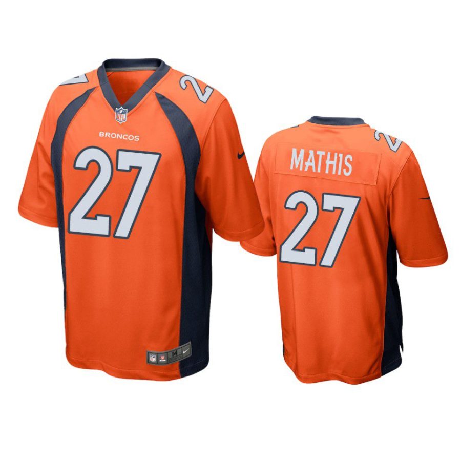 damarri mathis broncos orange game jersey