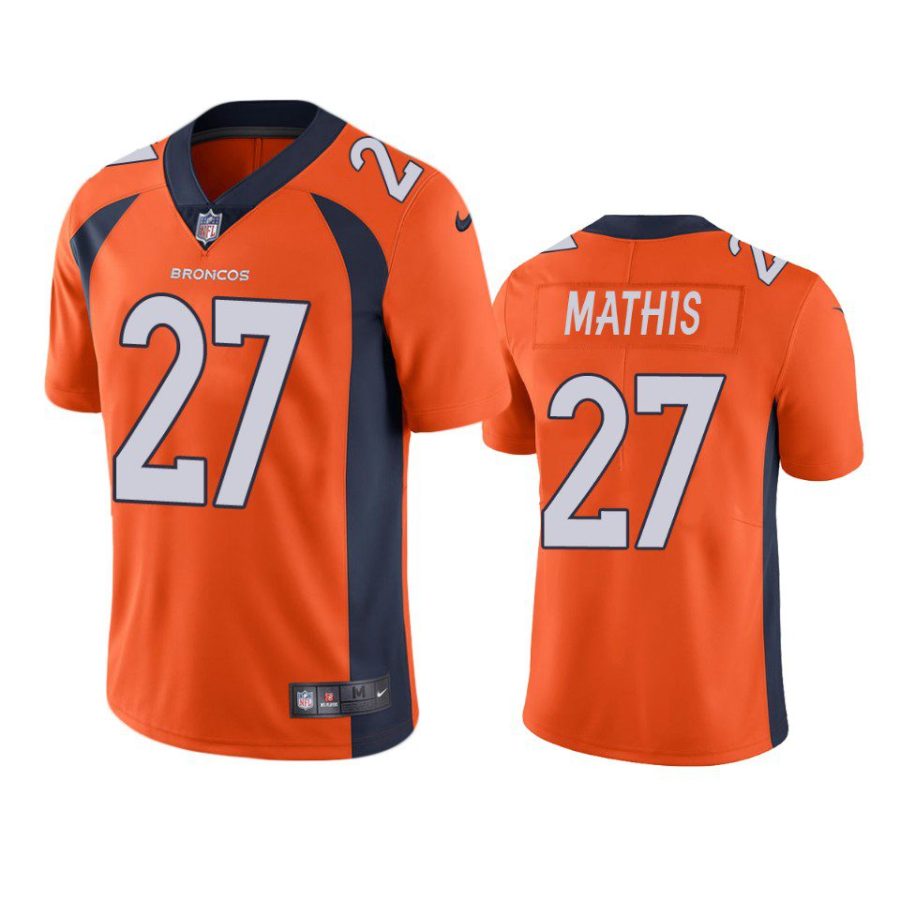 damarri mathis broncos orange vapor jersey