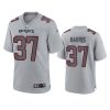 damien harris patriots gray atmosphere fashion game jersey