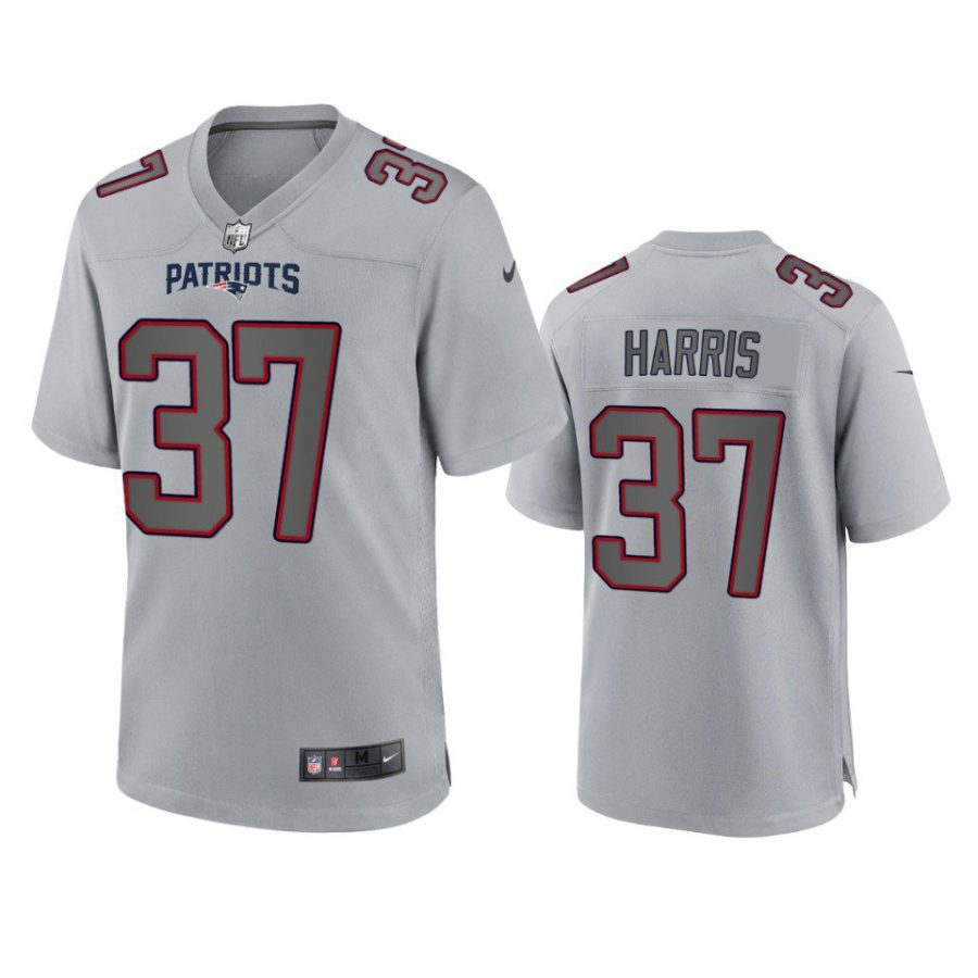 damien harris patriots gray atmosphere fashion game jersey