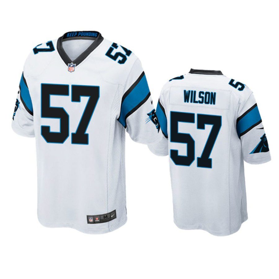 damien wilson panthers white game jersey