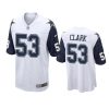 damone clark cowboys alternate game white jersey