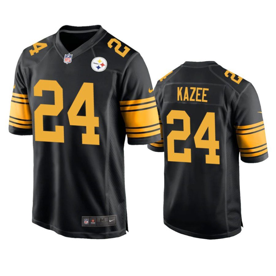 damontae kazee steelers black alternate game jersey