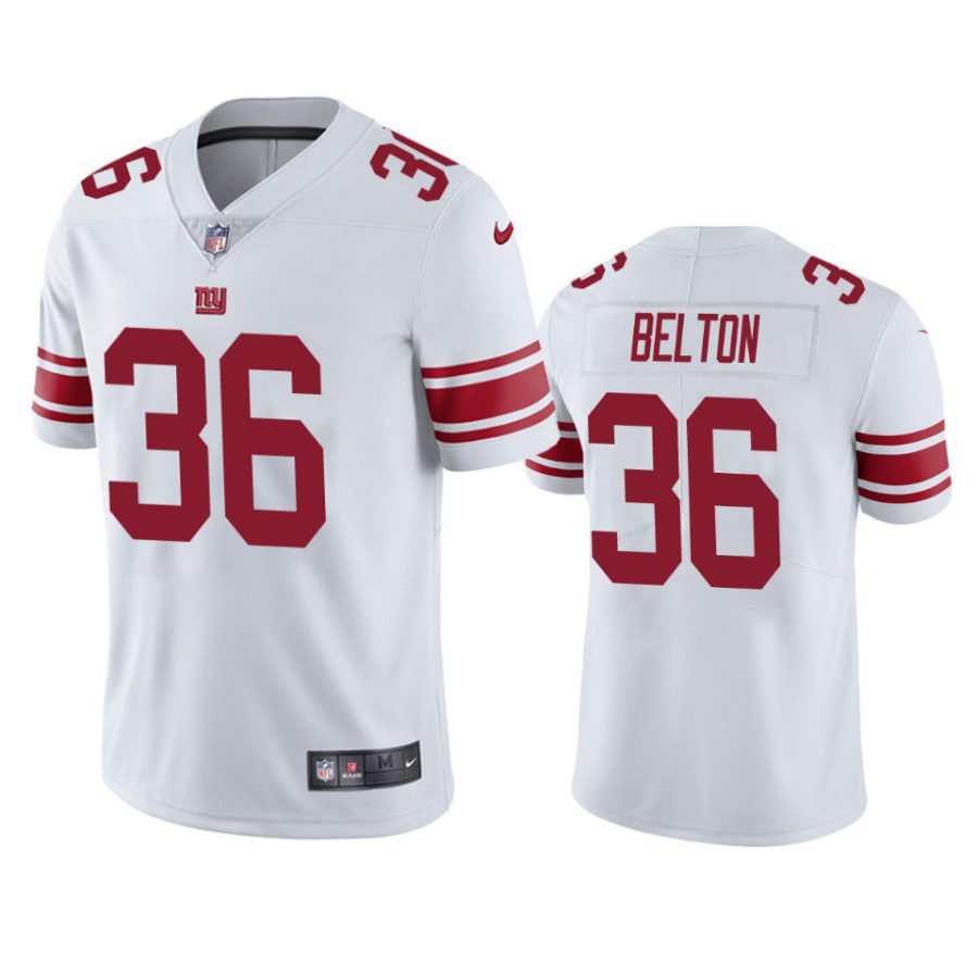 dane belton giants vapor limited white jersey