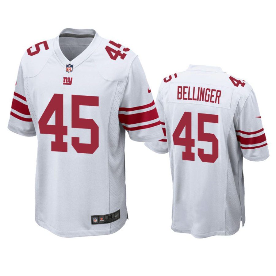 daniel bellinger giants white game jersey