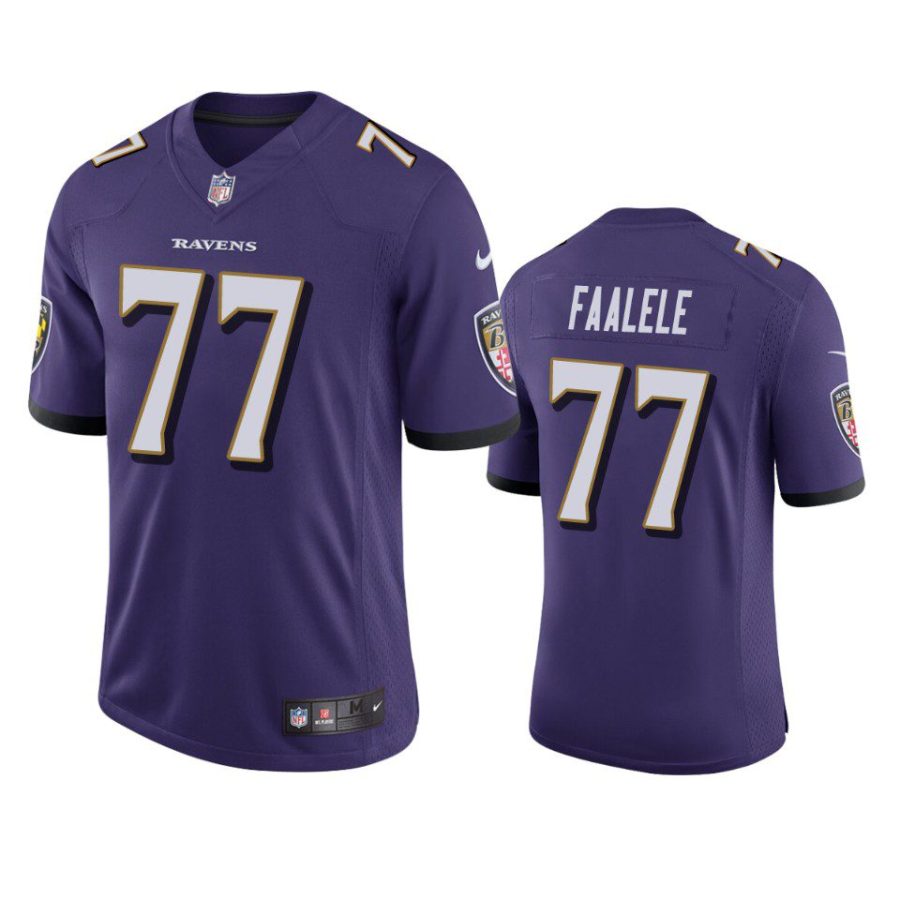 daniel faalele ravens vapor limited purple jersey