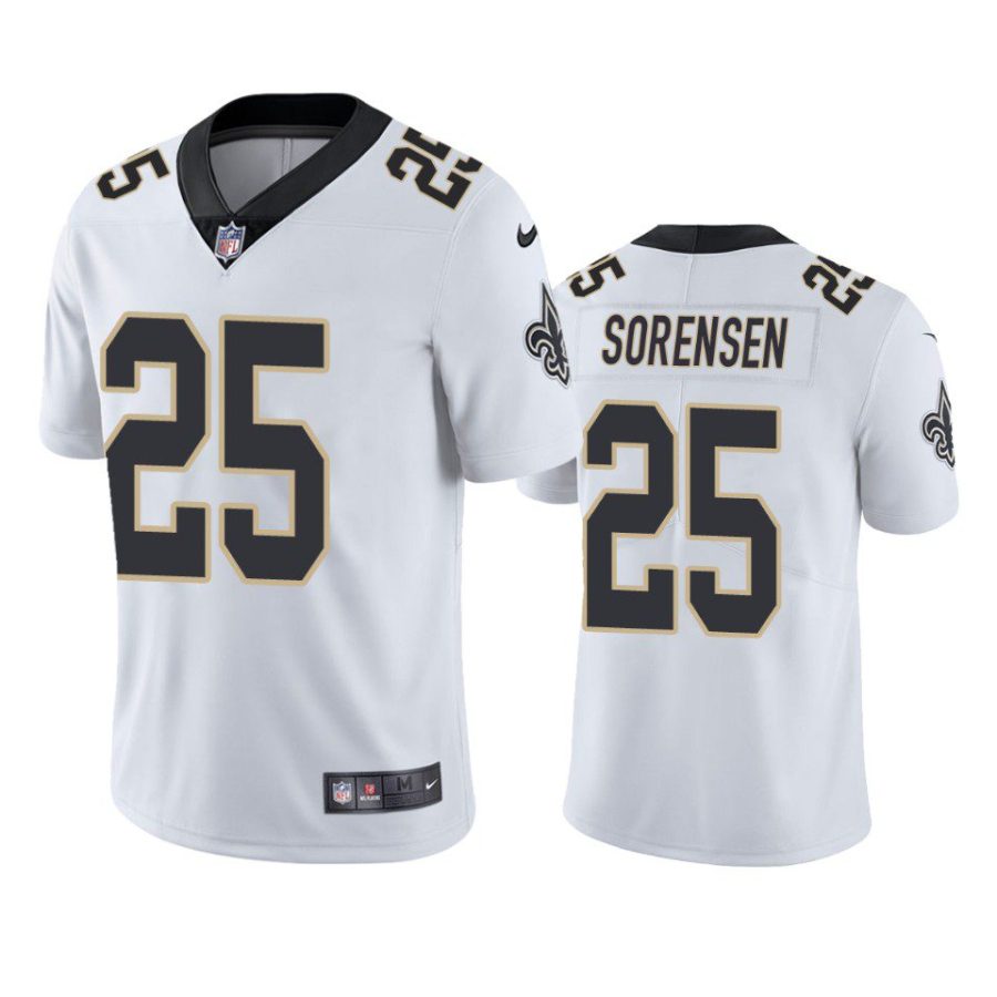 daniel sorensen saints vapor limited white jersey