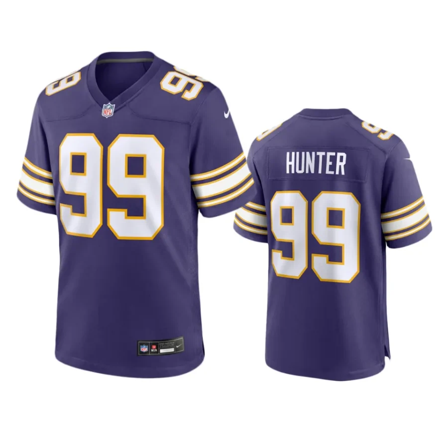 danielle hunter vikings purple classic game jersey