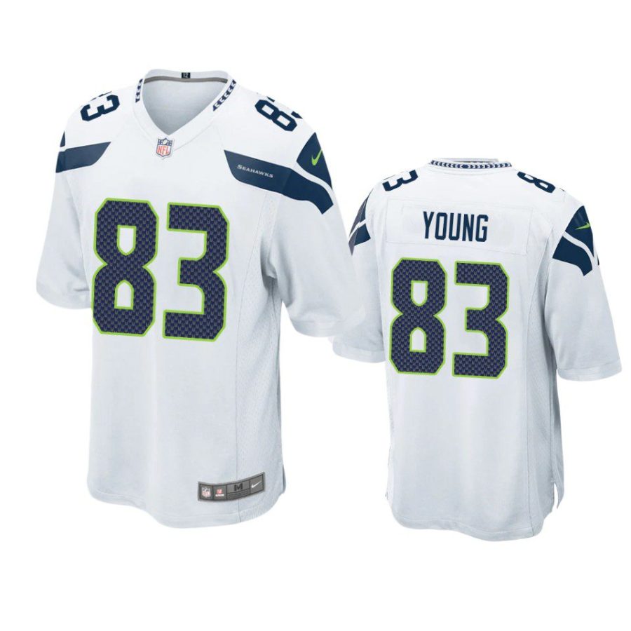 dareke young seahawks game white jersey