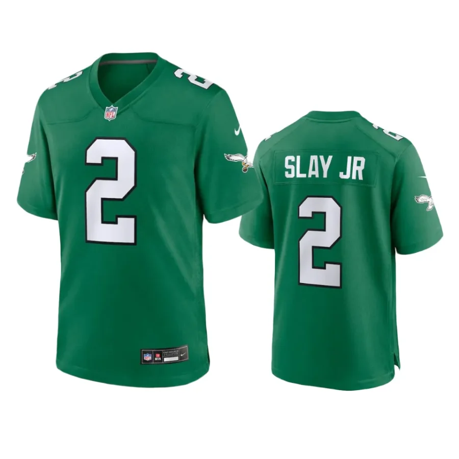 darius slay eagles kelly green alternate game jersey