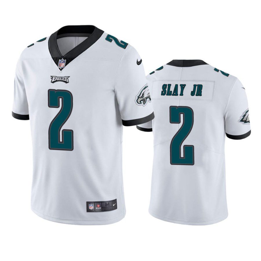 darius slay jr eagles white vapor jersey