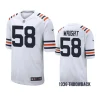 darnell wright bears white 1936 throwback jersey