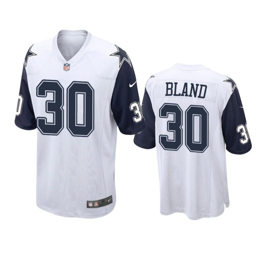 daron bland cowboys alternate game white jersey