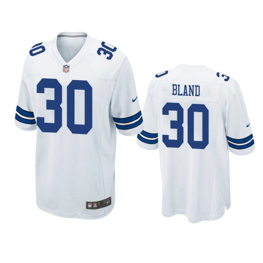 daron bland cowboys white game jersey