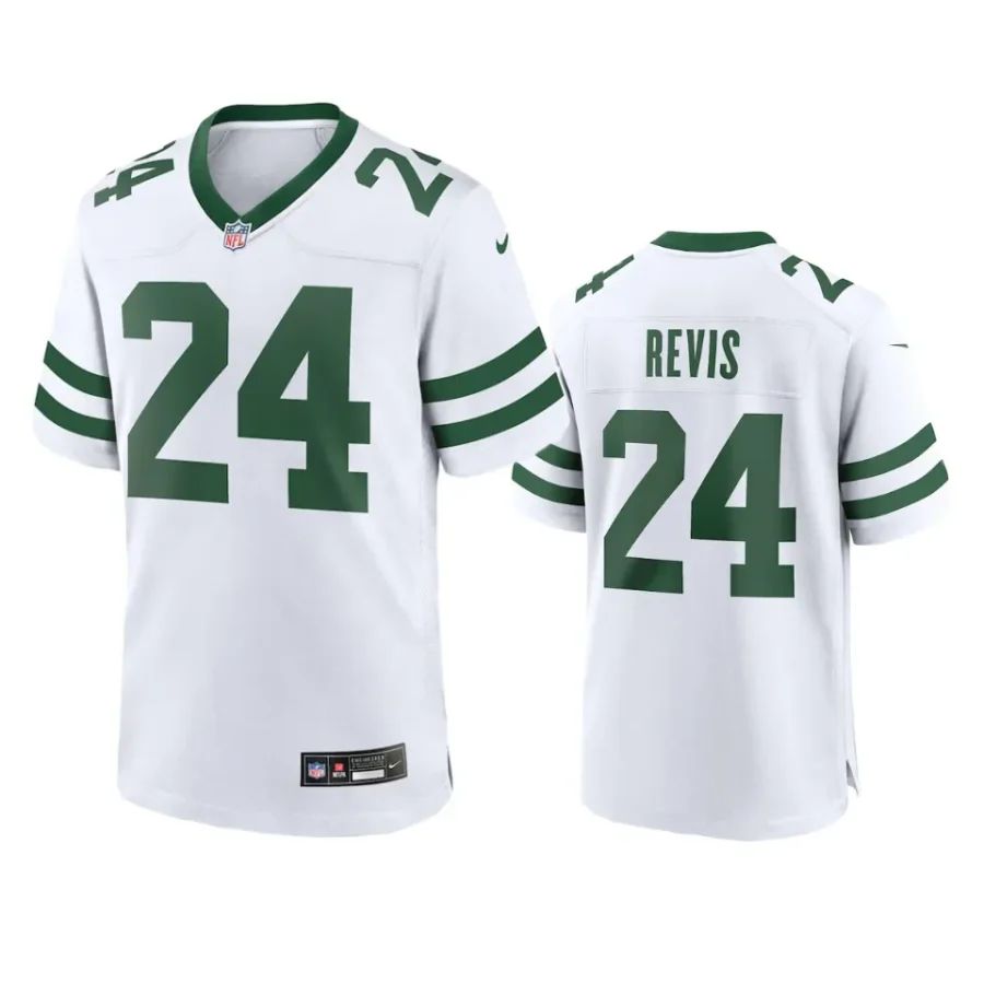 darrelle revis jets white legacy game jersey