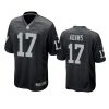 davante adams raiders black game jersey