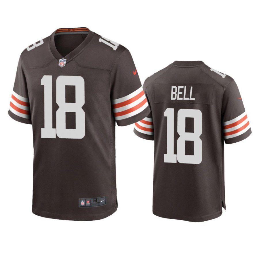 david bell browns brown game jersey