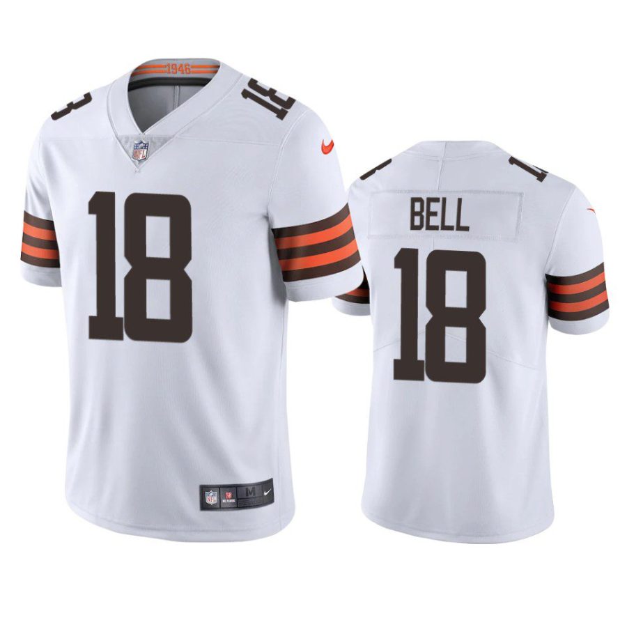 david bell browns white vapor jersey