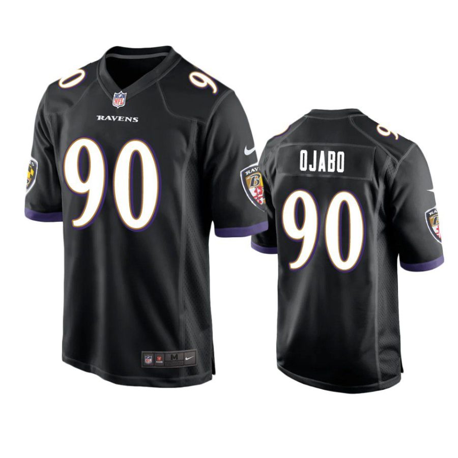 david ojabo ravens black game jersey