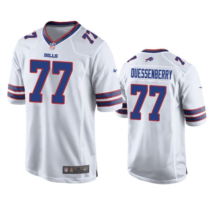 david quessenberry bills white game jersey