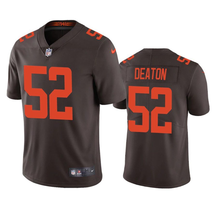 dawson deaton browns brown vapor jersey