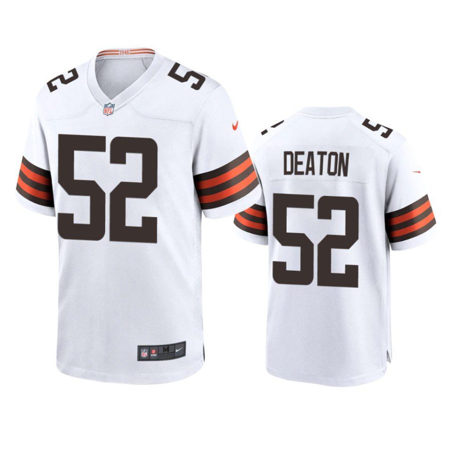 dawson deaton browns white game jersey