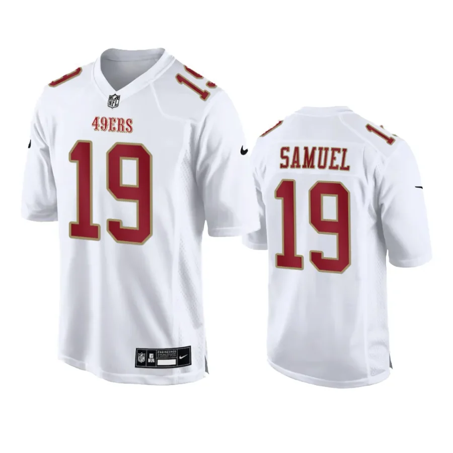 deebo samuel 49ers tundra white fashion game jersey