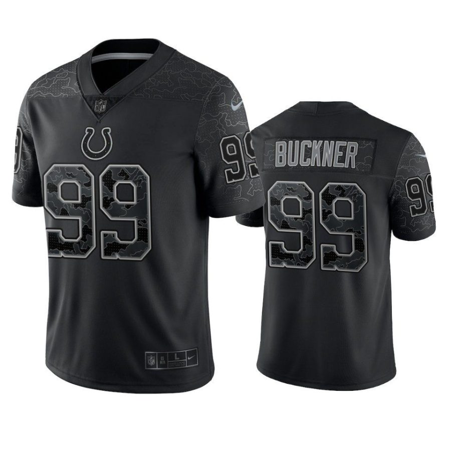 deforest buckner colts black reflective limited jersey