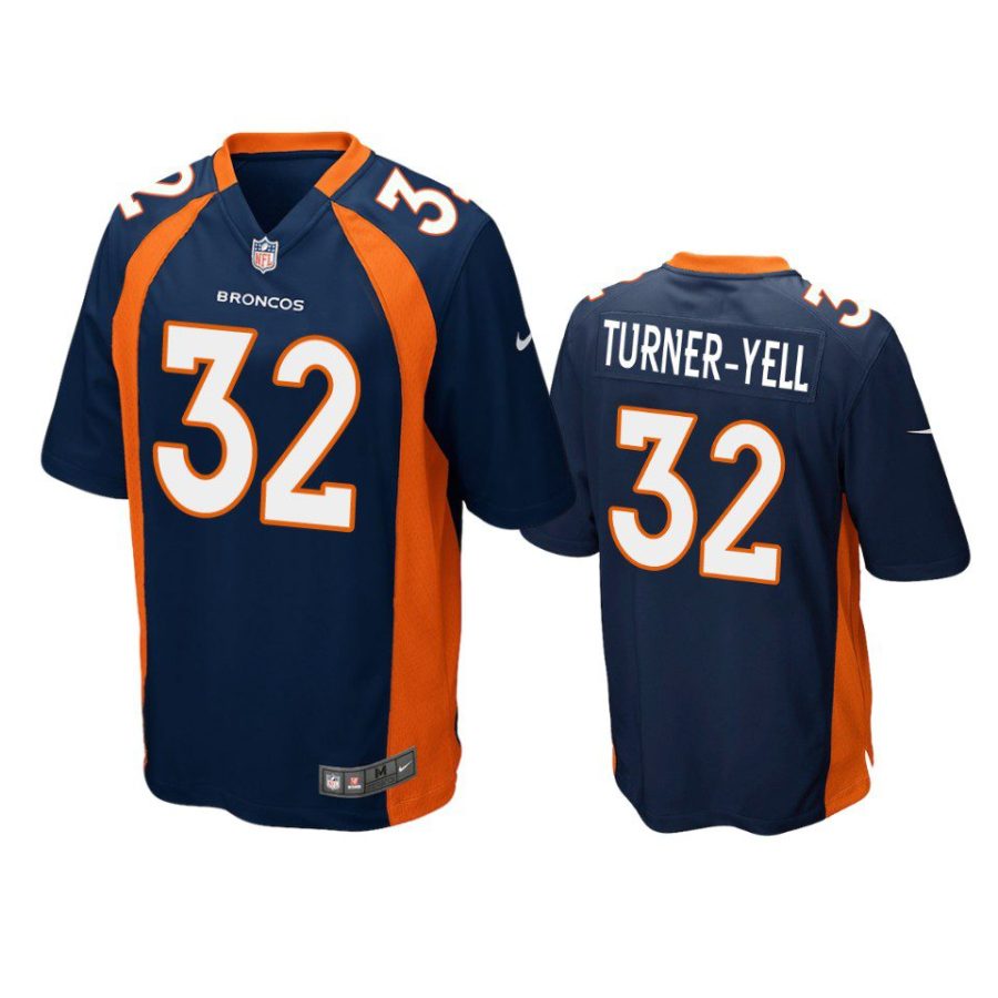 delarrin turner yell broncos navy game jersey