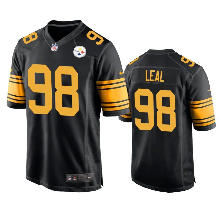 demarvin leal steelers black alternate game jersey