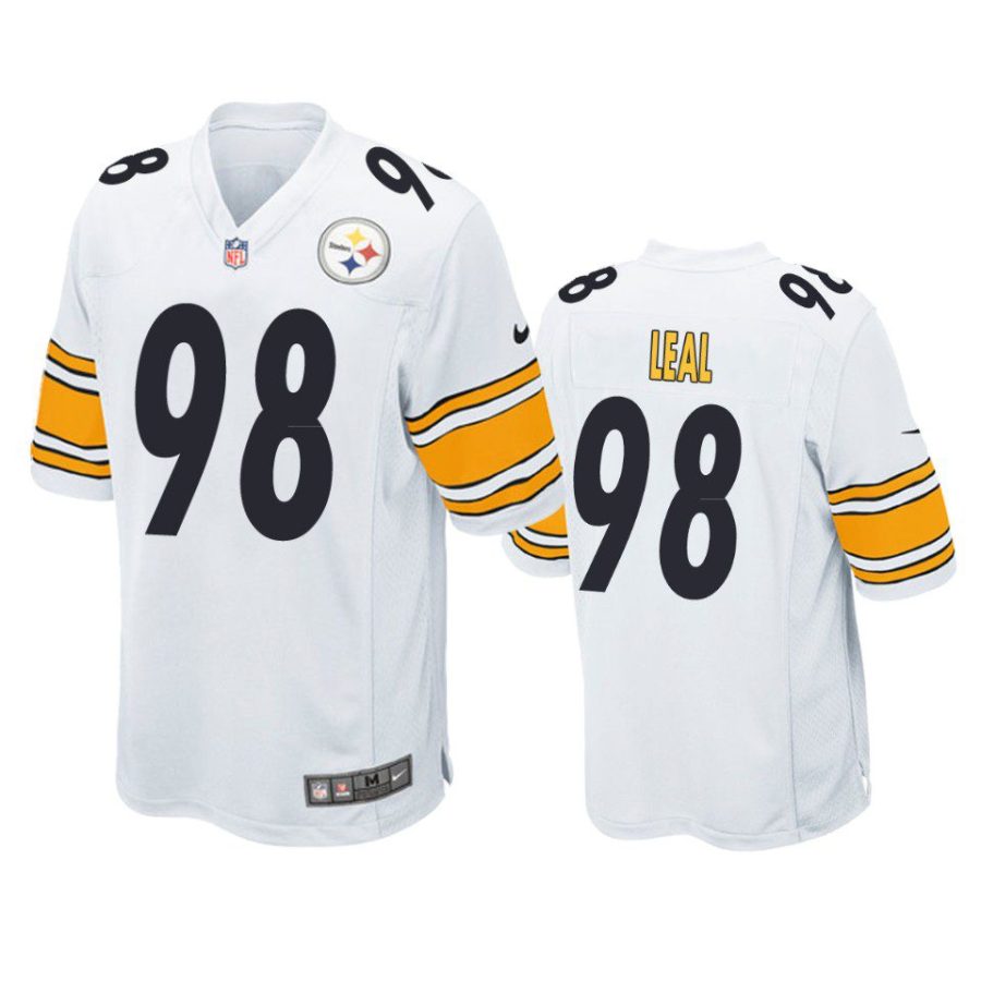 demarvin leal steelers white game jersey