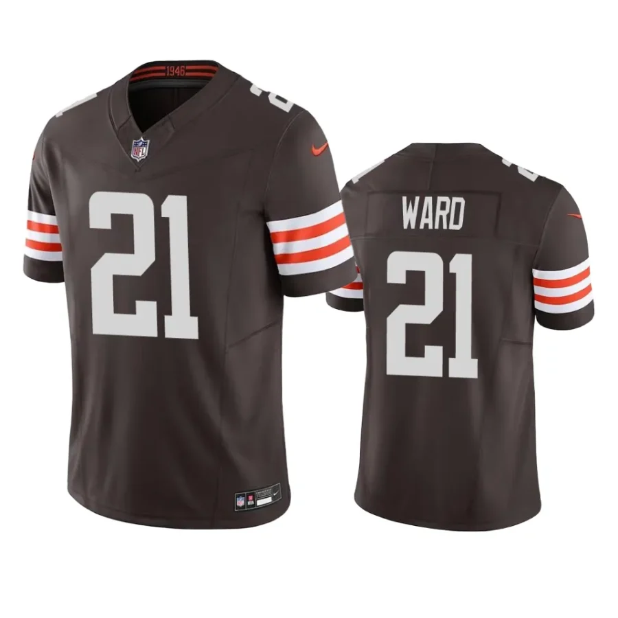 denzel ward browns brown vapor f.u.s.e. limited jersey